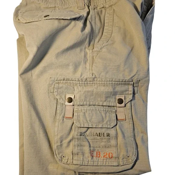Eddie Bauer Ripstop Heritage Cargo Pant 34x32 (Actual 34x27) Outdoor‎ Workwear - Picture 2 of 12